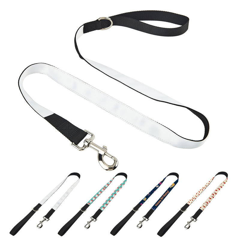 5 Packs Custom Sublimation Dog Leash Blank Plain Personalized for Small, Medium and Large Dogs 4/5/6 FT, 3/4 Inch 1 Inch Wide (6FT, 1’’Wide) 6FT x 1" Wide (Pack of 5)