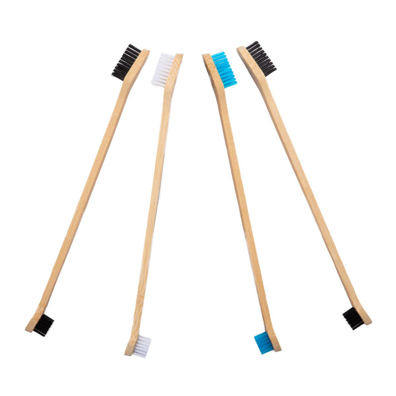 Mighty Mutt Bamboo Pet Toothbrush – Double-Sided Dog Toothbrush | Easy to Use for Dog Teeth Cleaning | Pet Friendly | Soft, Gentle Dog Tooth Brush for Any Size Breed – 4 Pack - PawsPlanet Australia