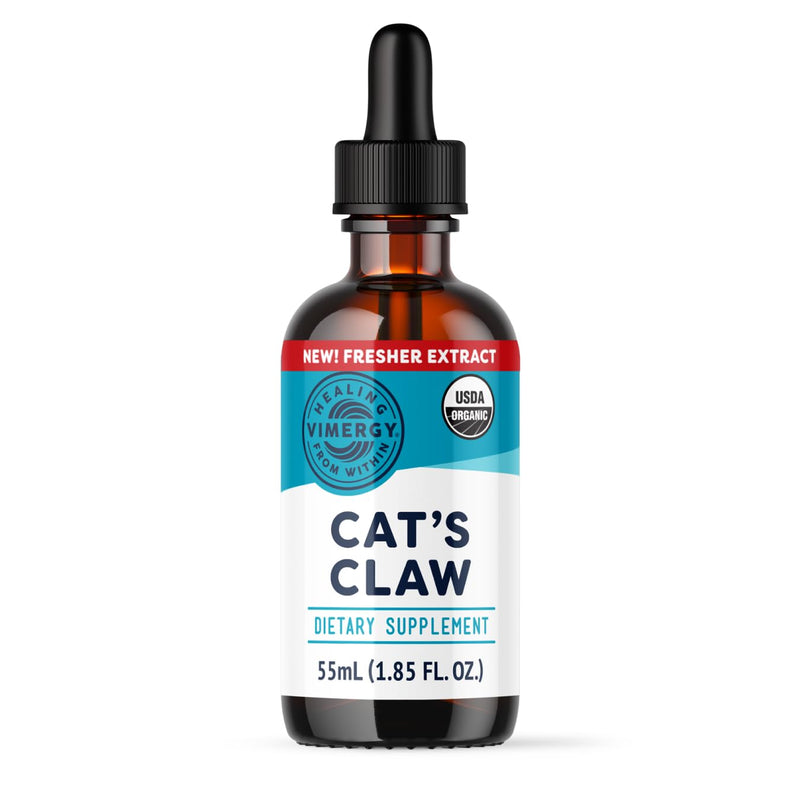 Vimergy Organic Cat’s Claw Liquid – Provides Antioxidant Support* – Benefits The Immune System* – Organic, Vegan, Gluten-Free, Non-GMO – 30 Servings (55 ml) 1.86 Fl Oz (Pack of 1) - PawsPlanet Australia