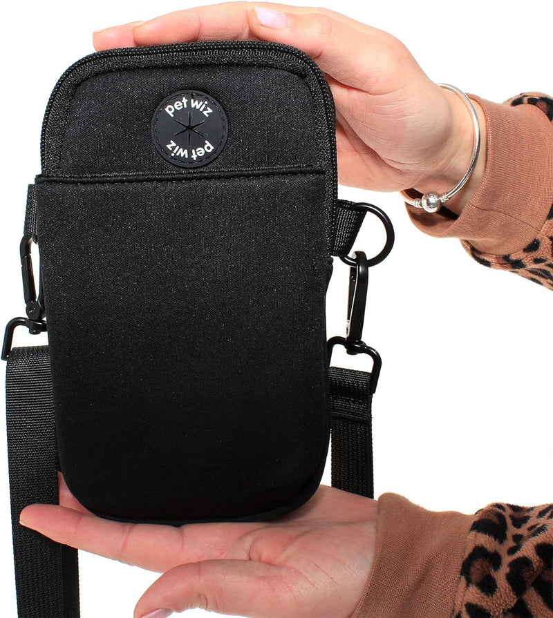 pet wiz Slim & Lightweight Dog Walking Bag with Detachable and Adjustable Strap, Water Resistant Neoprene - PawsPlanet Australia