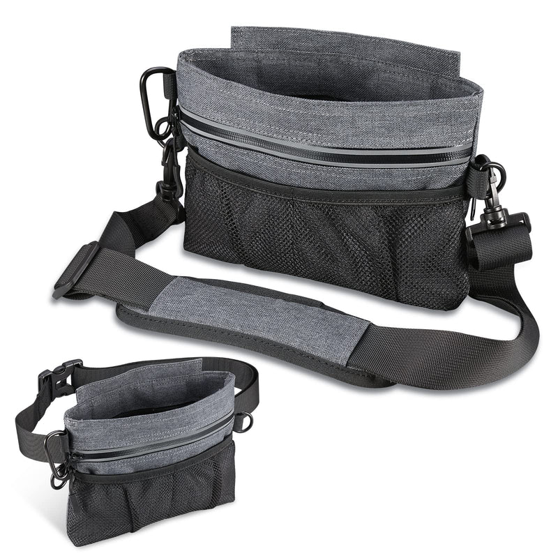 Dog Treat Training Pouch, Portable Dog Treat Bag for Pets, Removable Inner Pocket, Built-in Poop Bag Dispenser - PawsPlanet Australia