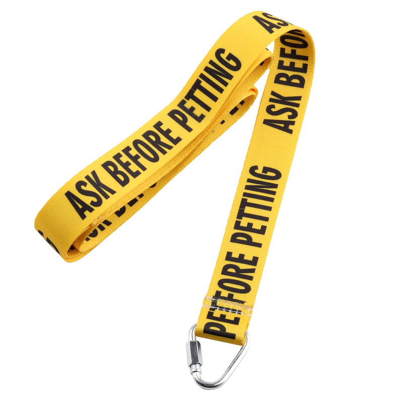 JXGZSO Ask Before Petting/Ask to Pet Nervous Yellow Dog Lead Nervous Shy Rescue Dog Gift (Ask Before Pet Leashes) Ask Before Pet Leashes - PawsPlanet Australia