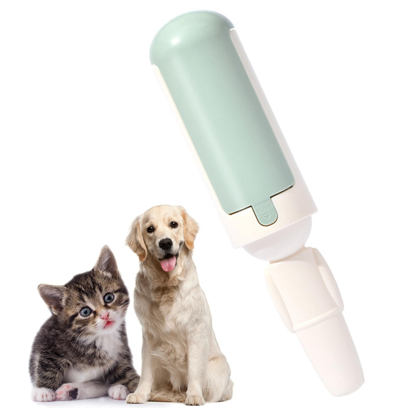 Pet Hair Remover Reusable pet Hair Remover Dog and cat Hair Remover for Sofas, Furniture, Carpets, car Seats with self-Cleaning Base Upgraded Animal Hair Remover Tool (White Green) - PawsPlanet Australia