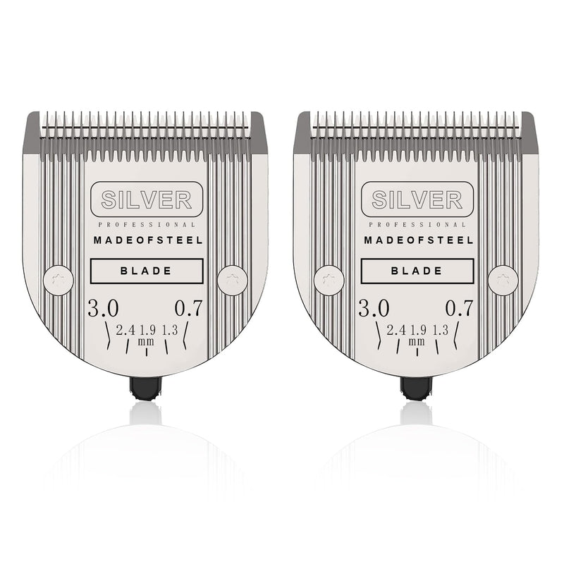 5 in 1 Replacement Blades Compatible with WAHL Bravura .Chromado，Creativa，Figura Dog Clippers for Dogs Grooming（2 Packs Silver - PawsPlanet Australia