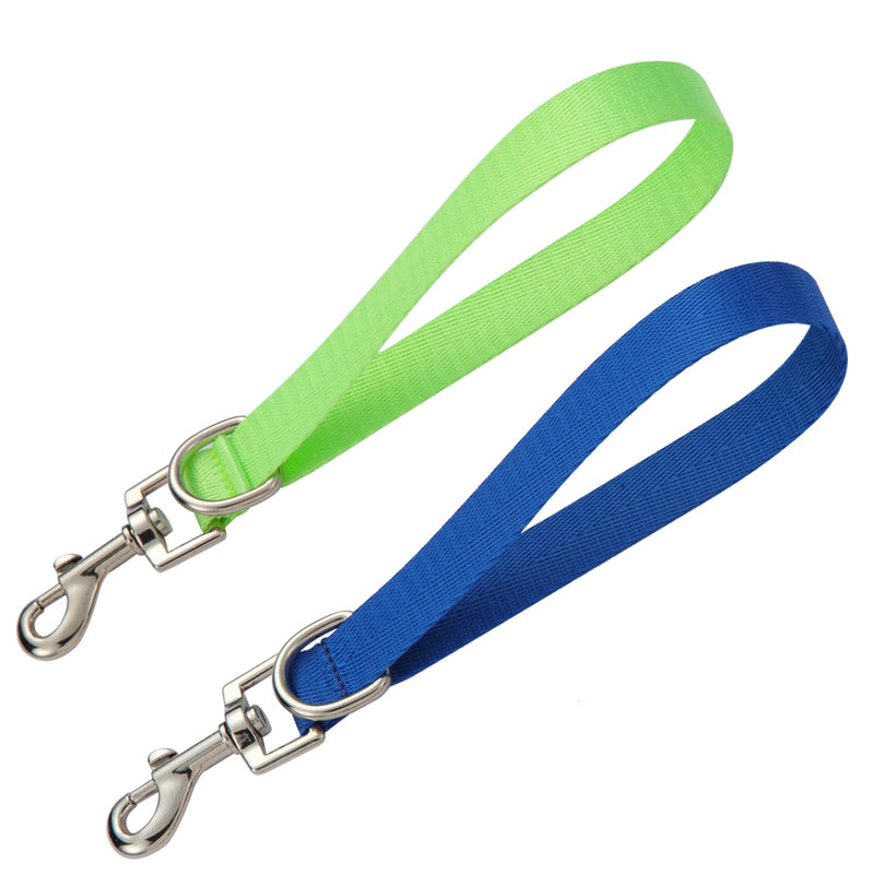Traffic Dog Leash Dogs Training Leash Pet Traffic Grab Handle Training Tab Pets Leash Short Dog Leashes Dogs Training Lead Leashes (Green & Blue) green & blue - PawsPlanet Australia