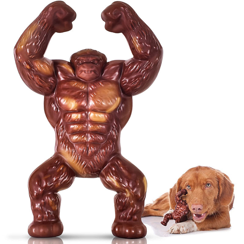 PETSTA Indestructible Dog Toys for Aggressive Chewers, Extreme Tough Dog Toys for Large Dogs, Real Beef Flavored, Dog Bone for Medium/Large Dogs Breed, Gifts for Dogs KING KONG - PawsPlanet Australia