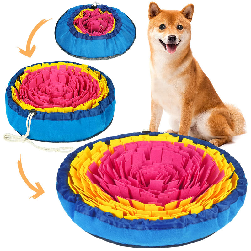 Vivifying Snuffle Mat for Dogs, Interactive Dog Enrichment Toys for Boredom and Mental Stimulation, Adjustable Sniff Mat for Slow Eating and Keep Busy (Red Yellow) Red Yellow - PawsPlanet Australia