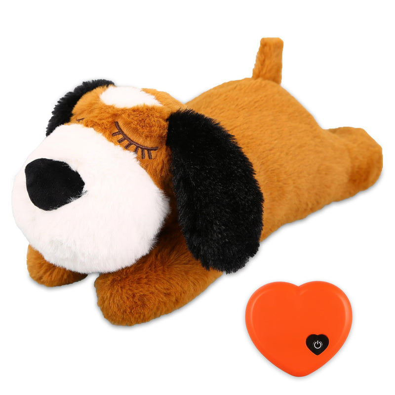 Heartbeat Puppy Toy, Puppy Sleep Aid Toy, Small Dog Training Toys for Separation Anxiety Relief, Pets Plush Toys for Dogs Cats (Yelow) Yelow - PawsPlanet Australia