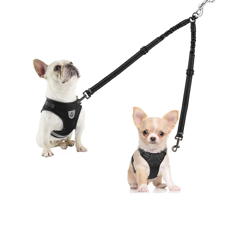Dual Dog Leash for 2 Dogs, LRHINETAR Double Dog Leash with 360 Swivel No Tangle Walking S（7-25lb） - PawsPlanet Australia