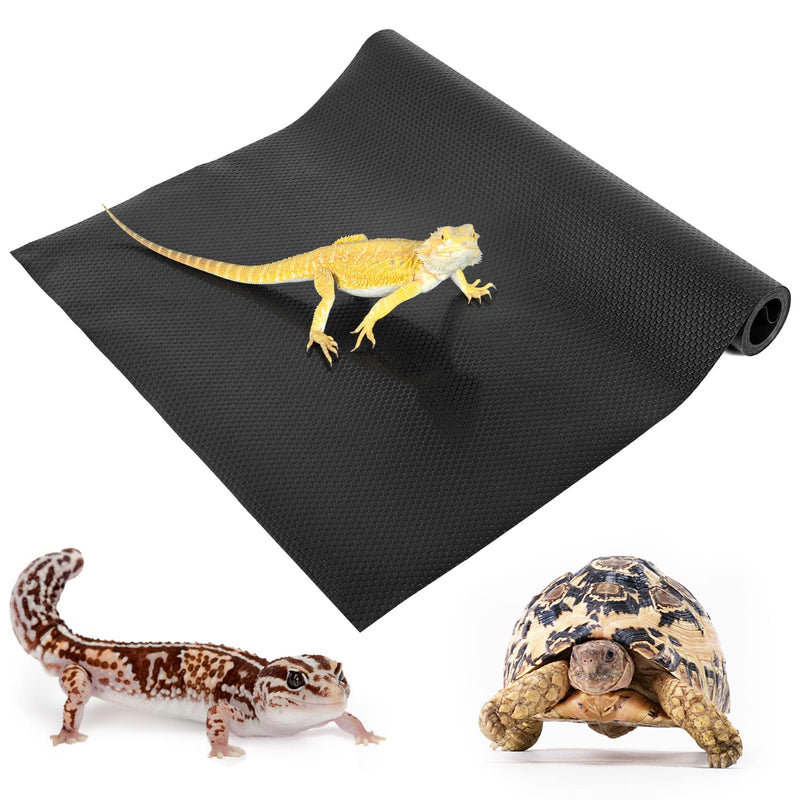 REPTIZOO Reptile Substrate Mat Terrarium Carpet, 118" x 23.6" Non-Adhesive Reptile Terrarium Bedding Substrate Liner, Reptile Tank Accessories for Bearded Dragon,Leopard Gecko,Lizard,Tortoise 23.6" x 118" - PawsPlanet Australia