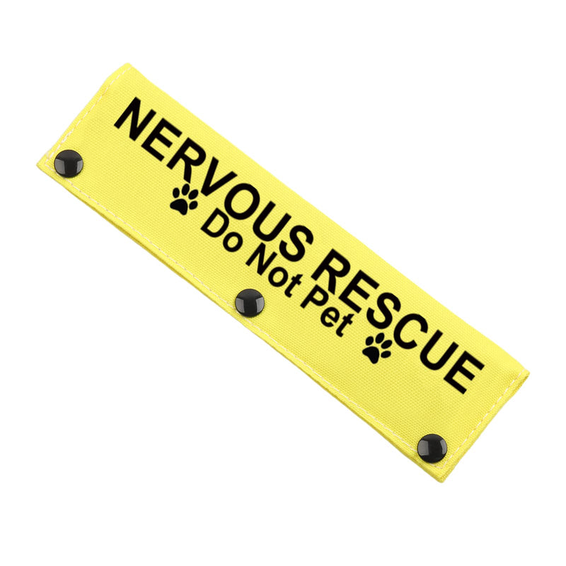JXGZSO Nervous Dot Not Approach Nervous Do Not Pet Leash Dog Sleeve Shy Rescue Leash Wrap Nervous Shy Dog Gift (N Rescue Do N P DLS) N RESCUE Do N P DLS - PawsPlanet Australia