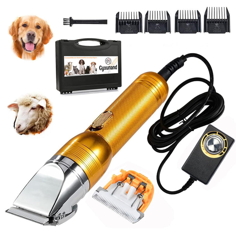 Electric Professional Dog Grooming Clippers, Powerful Sheep Shears Pet Grooming Clippers for Heavy Duty Hair,Horses Cat Farm Livestock Fur Carpet Trimmers Shaver for Thick Coats - PawsPlanet Australia