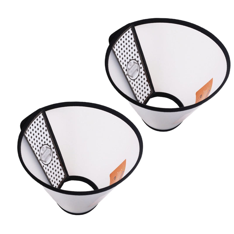 2 Pcs Cat Cone Dog Con,Adjustable Recovery Pet Cone,Fits Neck 7-11 inch Adjustable,Plastic Elizabethan Collar for Cats Kitten Small Dog After - PawsPlanet Australia
