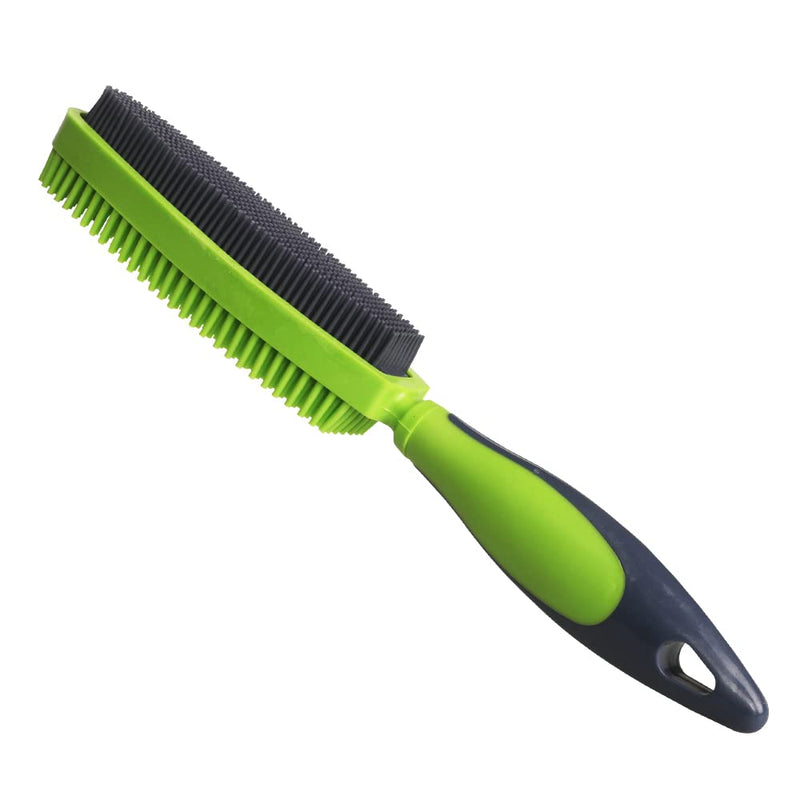 Rubber Pet Hair Removal Brush for Couch Clothes Dog Cat Pet Hair Carpet, Also Used as Dog Cat Bath Brush with Massage Effect Green - PawsPlanet Australia