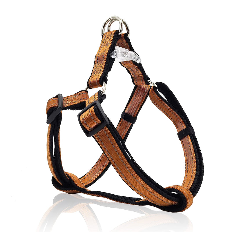Reflective Dog Harness for Medium Dogs No Pull, Harness Medium Size Dog, Step-in Adjustable Dog Harness for Growing Puppies, Easy to Wear, Dog Harness for Medium Dogs-Coffee Brown Harness-Coffee Brown M:18" to 26"-in chest - PawsPlanet Australia