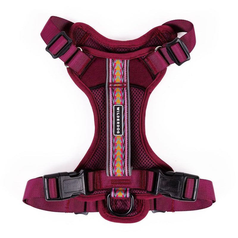 Wilderdog Lightweight Dog Harness with Reflective Straps - Large - Huckleberry - PawsPlanet Australia