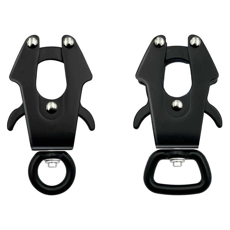 2 Pcs Frog Clip Dog Leash Clasp 360 Degree Swivel Clip Heavy Duty Quick Release and Locking Dog Leash Buckle for Linking Pet Collar (Small) Small - PawsPlanet Australia