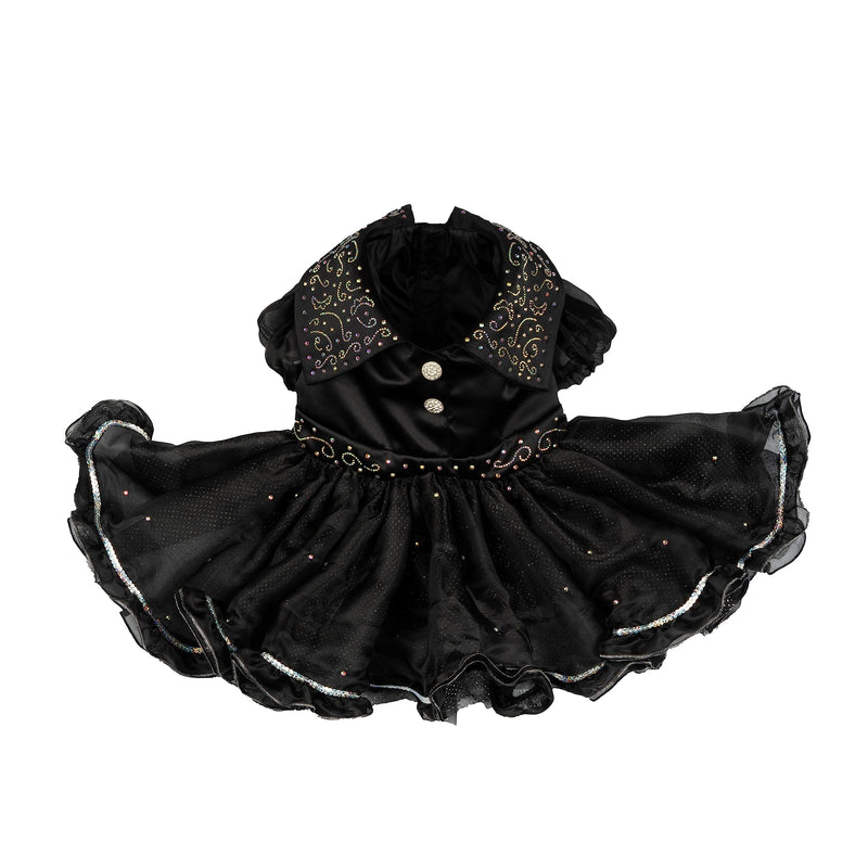 Doggy Parton Shimmering Evening Dress - XS X-Small Black - PawsPlanet Australia