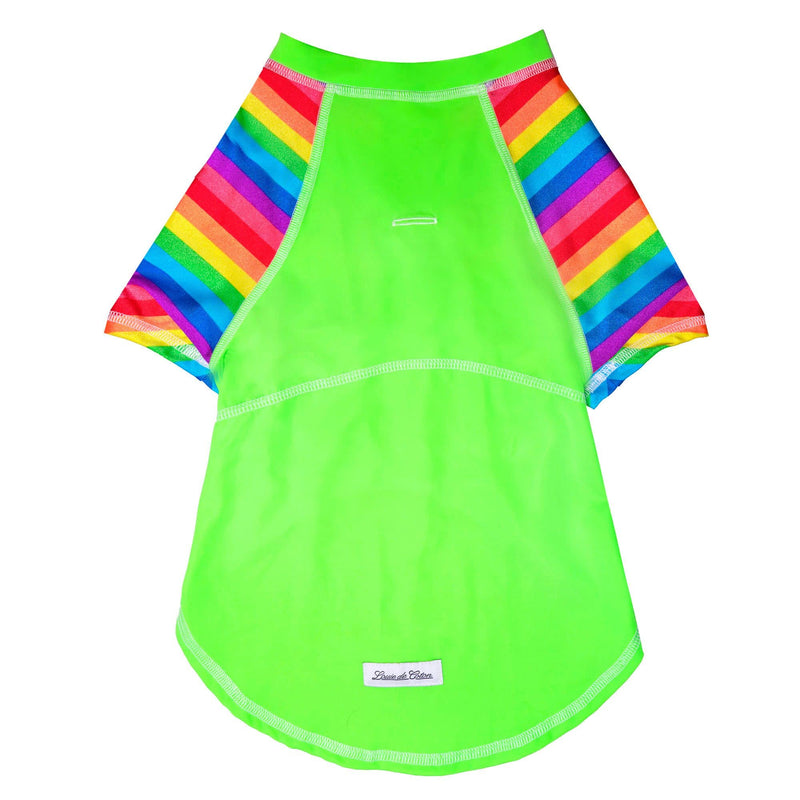 Louie de Coton® Made in USA Quality Cooling UPF50+ Sun Shirts for Dogs UV Protection Light Weight Breathable SPF Max Protection from Sunburn | Leash Hole, Machine Washable, Size: M (Green) Medium Green - PawsPlanet Australia