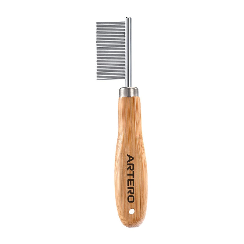 Artero Buddy Mini Tear Comb. Ideal for removing dirt and debris from accumulated in the tear area in dogs and cats (Nature Collection) - PawsPlanet Australia