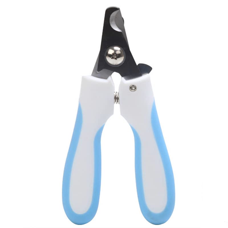 Dog Nail Clippers with Safety Guard – Adjustable Pet Nail Trimmer for Cats & Dogs, Small to Large Pets – Stainless Steel Blades, Non-Slip Grip, Quick Preventio Blue