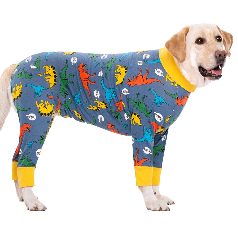 Dog Recovery Suit for Dogs After Surgery Female Male Medium Large Dog Neuter Spay Onesie for Shedding Prevent Licking Surgical Wound Dog Cone Alternative X-Large (Pack of 1) Dinosaur - PawsPlanet Australia