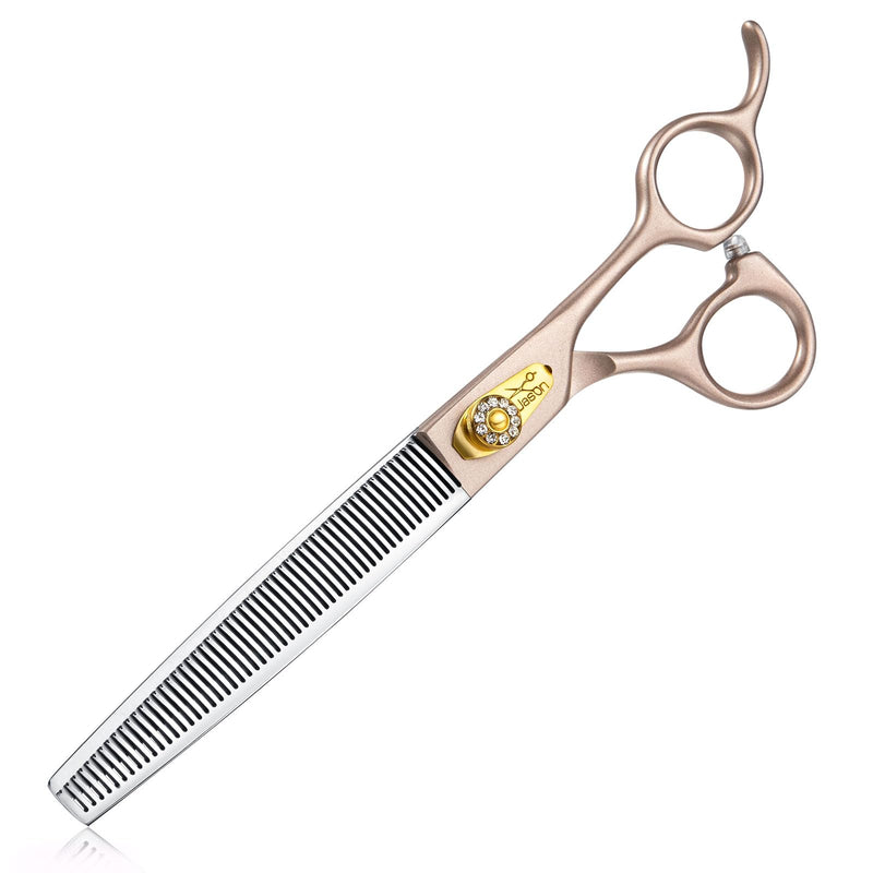 JASON 7.5" Dog Grooming Scissors - Professional Thinning Shear with 54 Teeth Japanese 440C Stainless Steel Blender Scissor for Dogs, Cats and Other Animals 7.5 Inch - PawsPlanet Australia
