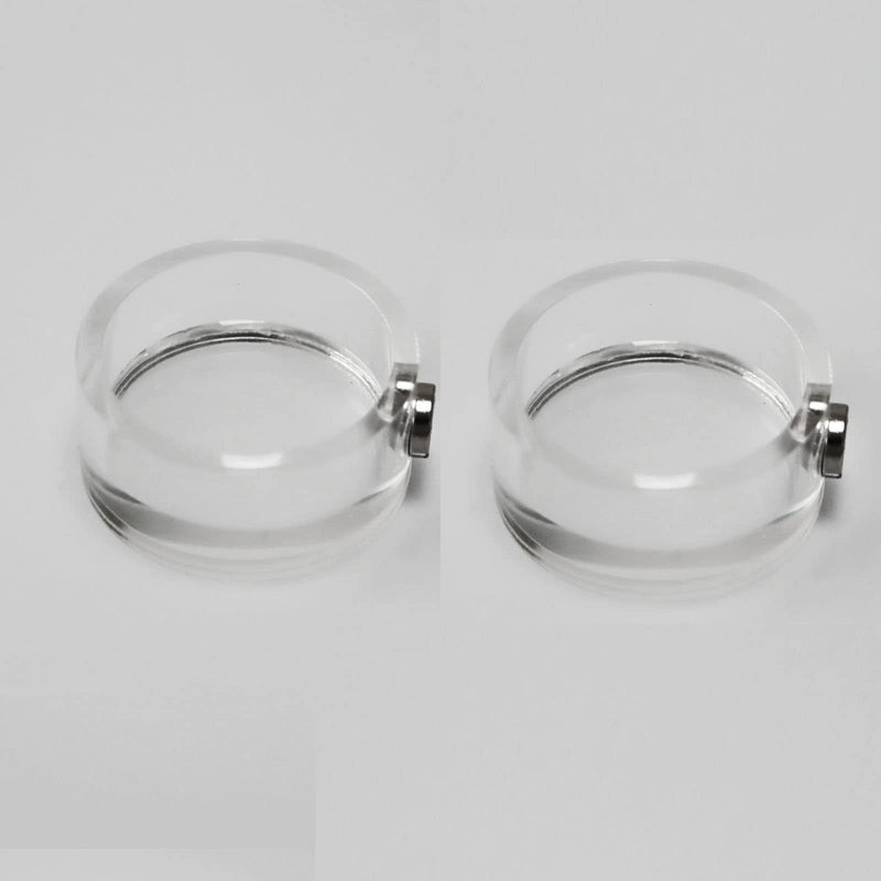 2Pcs Jumping Spider Feeding Dish, Magnetic Tiny Food Dishes Water Dish for Jumping Spider, Tarantula and Other Small Pets,Transparent - PawsPlanet Australia
