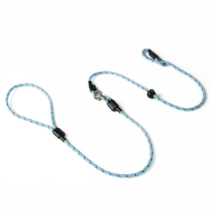 Dog & Field Pro Trialler Swivel Slip Leash, Blue. 4ft Rope Slip Leash for Dogs with Button Press Stopper, Easy to Slip On, No Collar Or Harness Needed. Anti-Tangle Dog Leash (Blue) - PawsPlanet Australia