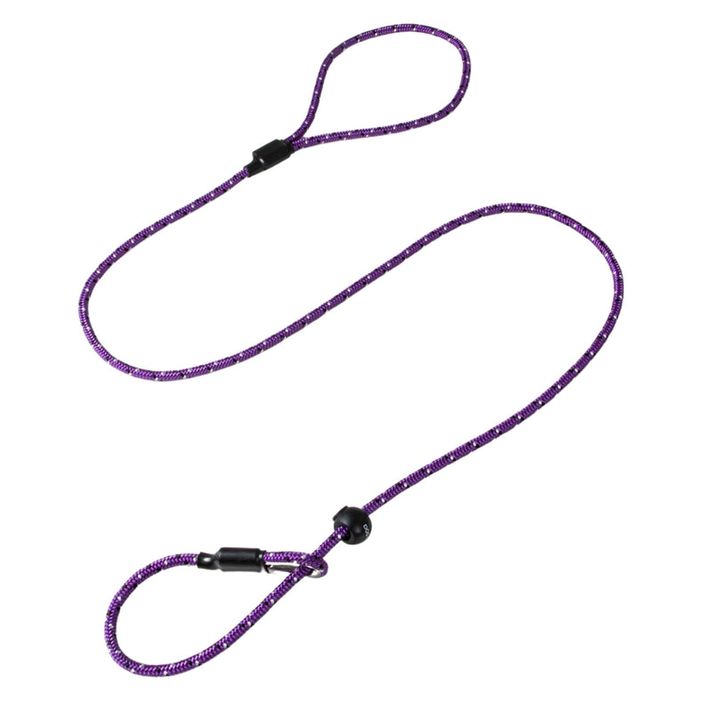 Dog & Field Pro Trialler Slip Leash, Purple. 4ft Rope Slip Leash for Dogs with Push Button Stopper, Easy to Slip On, No Collar Or Harness Needed. Thin Slip Leash for Dogs (Purple) - PawsPlanet Australia