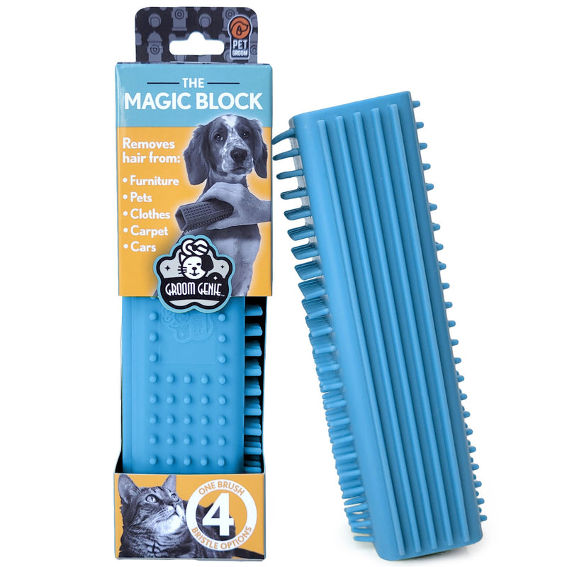 Magic Pet Block Brush Dog Cat Hair Remover for Sofa Furniture Carpet Clothing (Sky Blue) Sky Blue - PawsPlanet Australia