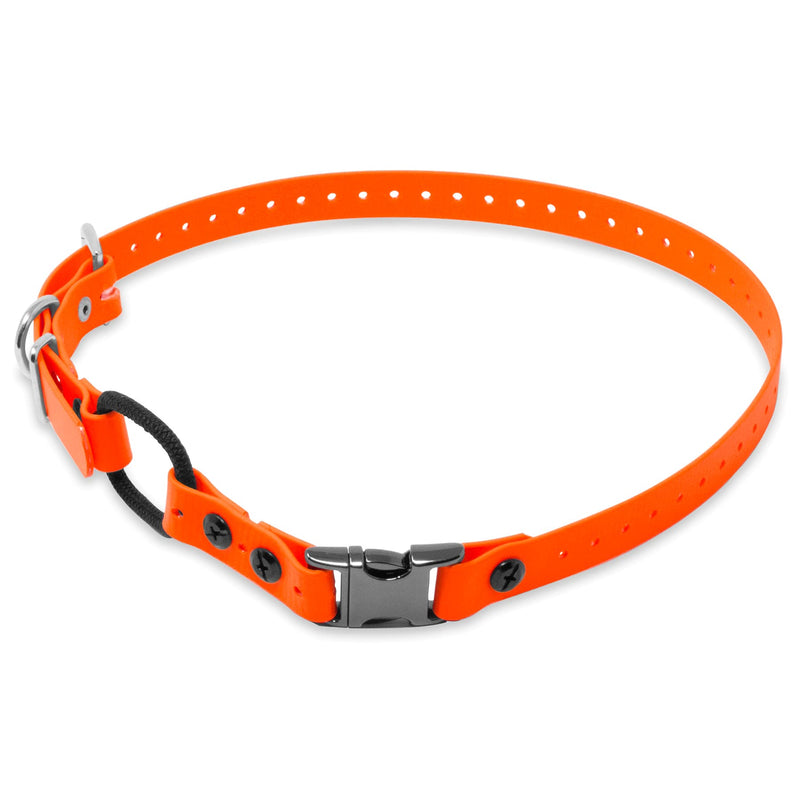 Educator 3/4-Inch Dog Training Collar Strap–ONLY Fits ME-300, ET-300/400, EZ-900, PE-900 & PG-300 Receivers – NOT Compatible with FE-580, ET-800 or UL-1200–Quick Snap Biothane Bungee Collar, Orange - PawsPlanet Australia