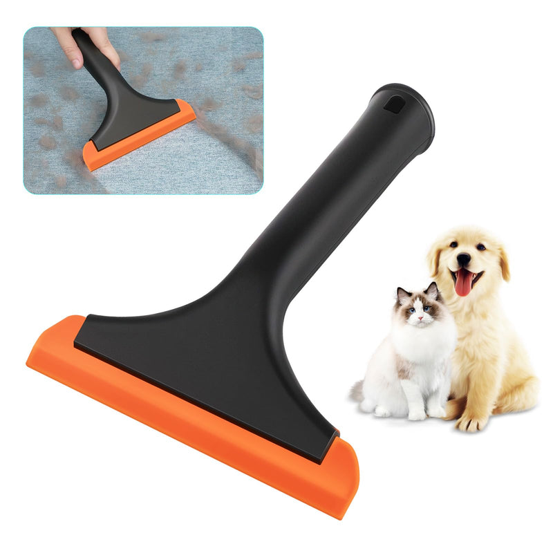 Silicone Pet Hair Removal,Pet Hair Rubber Carpet Rake Cat Dog Hair Remover with 8in Long Handle Pet Hair Remover for Furniture Couch Carpet - PawsPlanet Australia