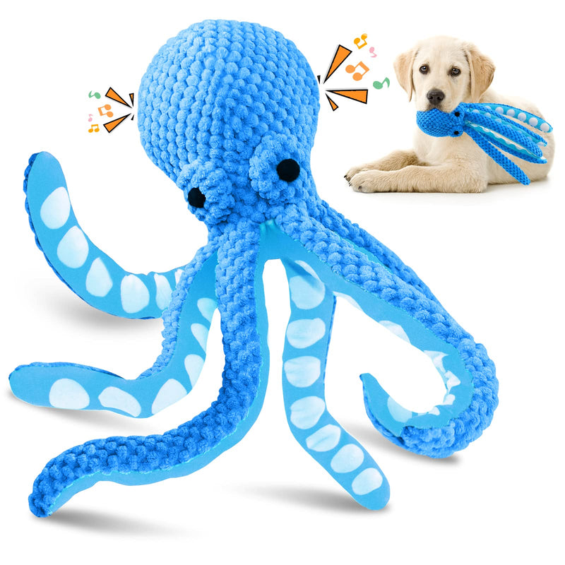 Large Squeaky Dog Toys：Plush Dog Toys with Soft Fabric for Small, Medium and Large Dogs-Octopus Stuffed Dog Toys to Keep Them Busy octopus - PawsPlanet Australia