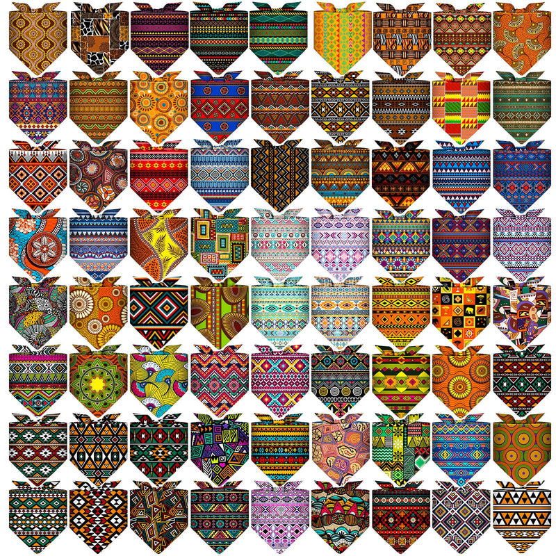 72 Packs Dog Bandanas Bulk Buffalo Plaid Cat Bandana Summer Scarf Triangle Fruit Drool Bibs Washable Adjustable Kerchief Dog Cat Bandana for Beach Small Medium Pet Supplies(Rhombus) Rhombus - PawsPlanet Australia