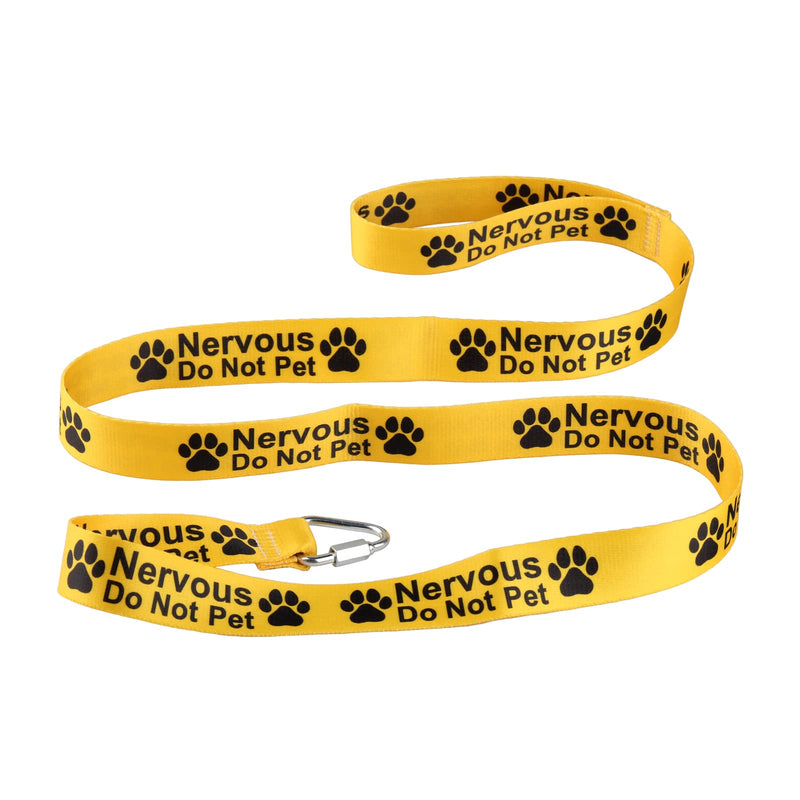 Funny Dog Leash Nervous Do Not Pet Dog Leash Walking Training Dog Leashes Dog Owner Pet Lover Gift (Nervous Do Not Pet-YE) Nervous Do Not Pet-YE - PawsPlanet Australia