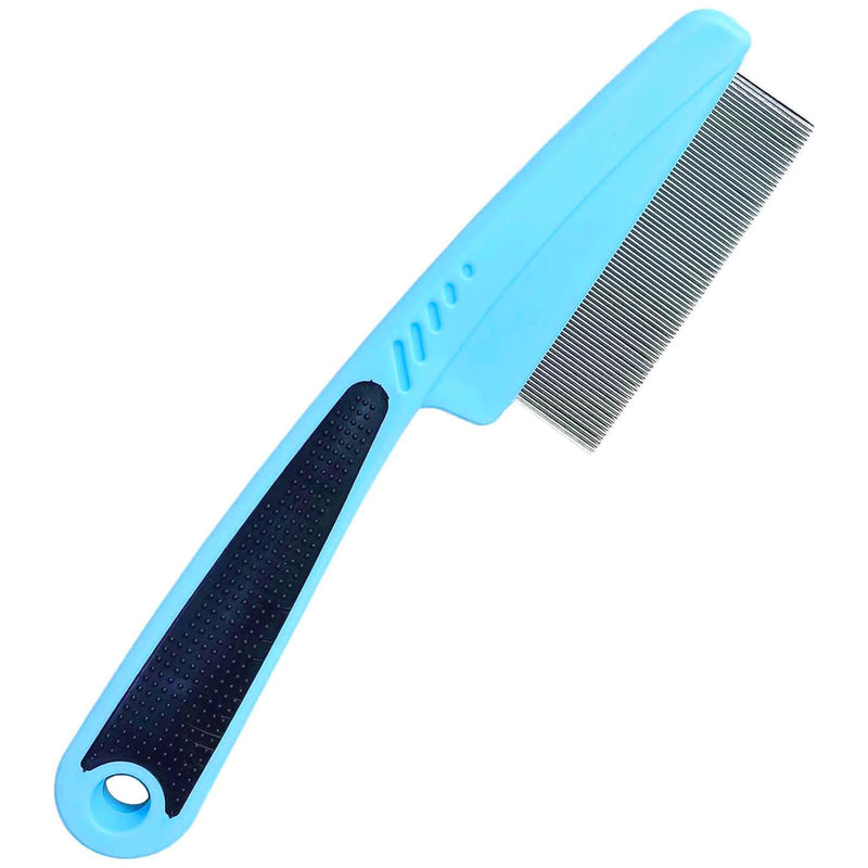 Flea Comb with Rubber Handle, Flea and Tick Comb for Dogs & Cats, Dog Comb for Grooming - PawsPlanet Australia
