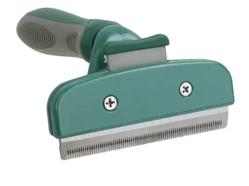 TopMed ETS Deshedding Tool For Dogs & Cats, Pet Grooming Brush For All Kind Of Pet Hair, Reduces Shedding Effectively Proven Grooming Tools for Dogs Cats and Other Animals (Large, Green) Large - PawsPlanet Australia