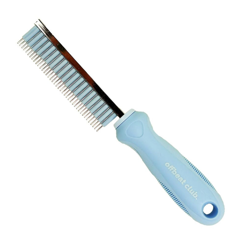 GuineaDad CuddleComb - Pet Brush for Dogs, Cats, Rabbits, and Guinea Pigs - Rubber Grip, Silicone Bands for Shedding, Molting, and Shiny Coat (Short) Short - PawsPlanet Australia