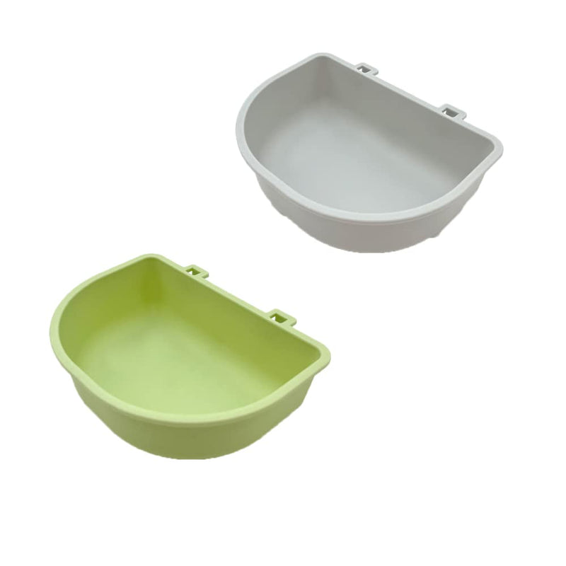 2 Pack Pet Carrier Feeder Clip-on Wire Cage Bowl Bird Feeding Dish Hanging Cups for Cat Carrier with Wire Door Rabbit Habitat Bunny Hutch Hamster Puppy Dog Crate Guinea Pig Ferret Chinchilla - PawsPlanet Australia