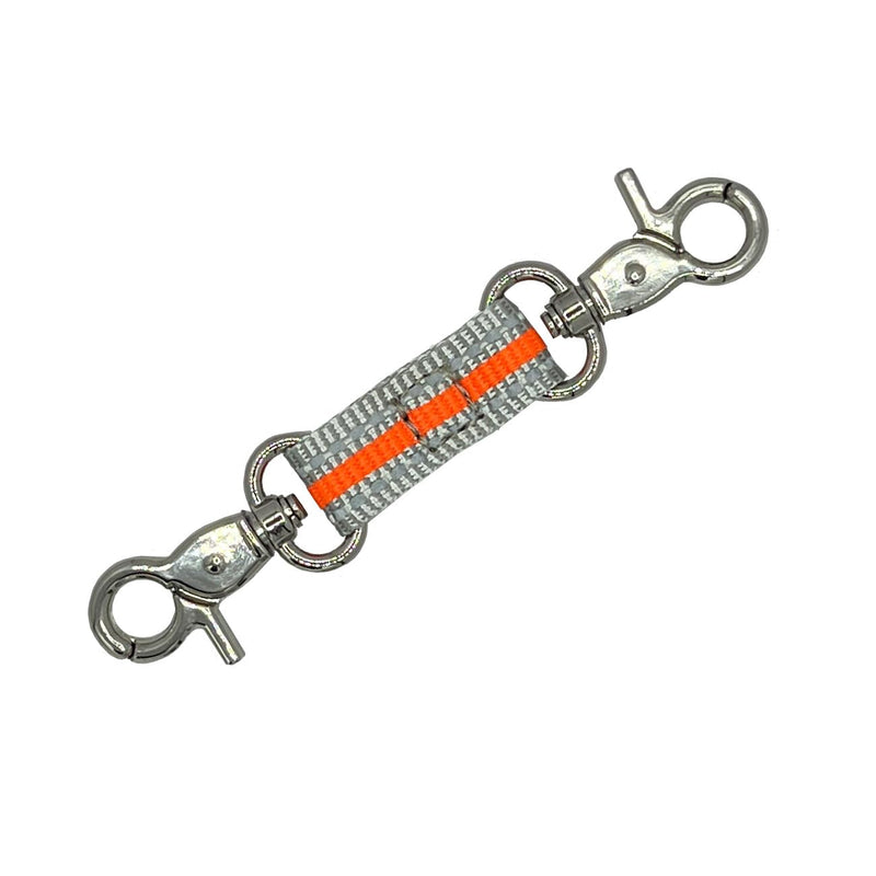 Backup Safety Clip for Small Medium Dog Collar,Prong Collar Clip for Mini Dogs,Double Ended Gentle Slip Collar Clip for Dog Harness Leash 4.7" Orange - PawsPlanet Australia