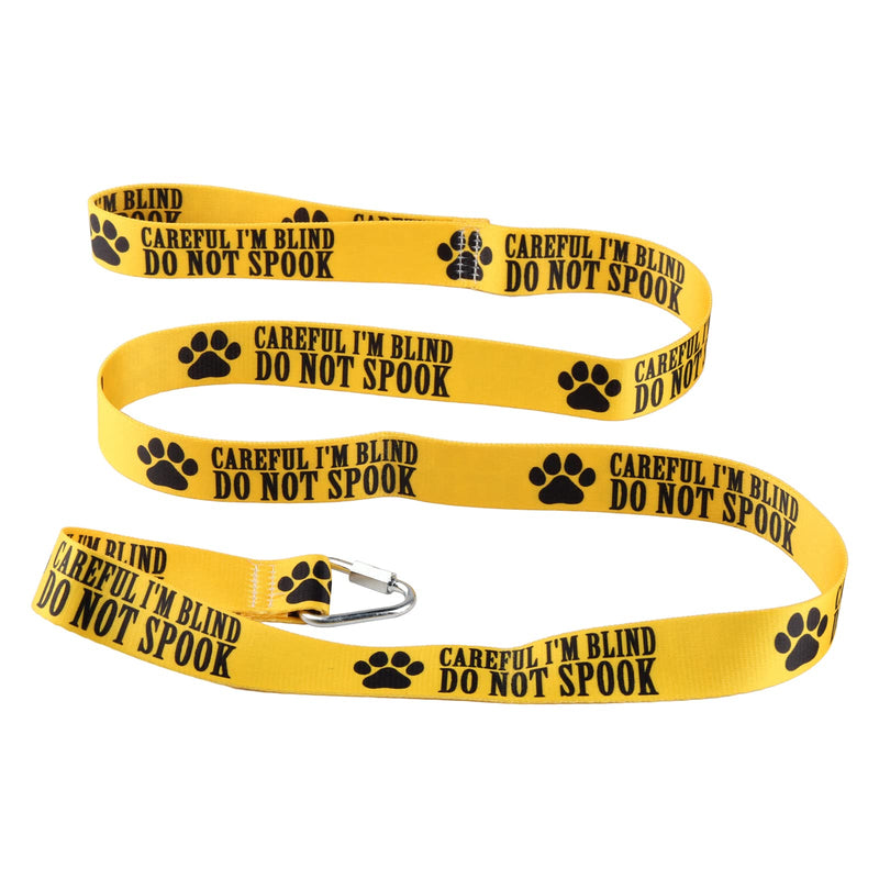 Visual Impairment Dog Leash Careful I'm Blind Do Not Spook Dog Leash Walking Training Dog Leashes Dog Owner Pet Lover Gift (Careful I'm Blind-YE) Careful I'm Blind-YE - PawsPlanet Australia