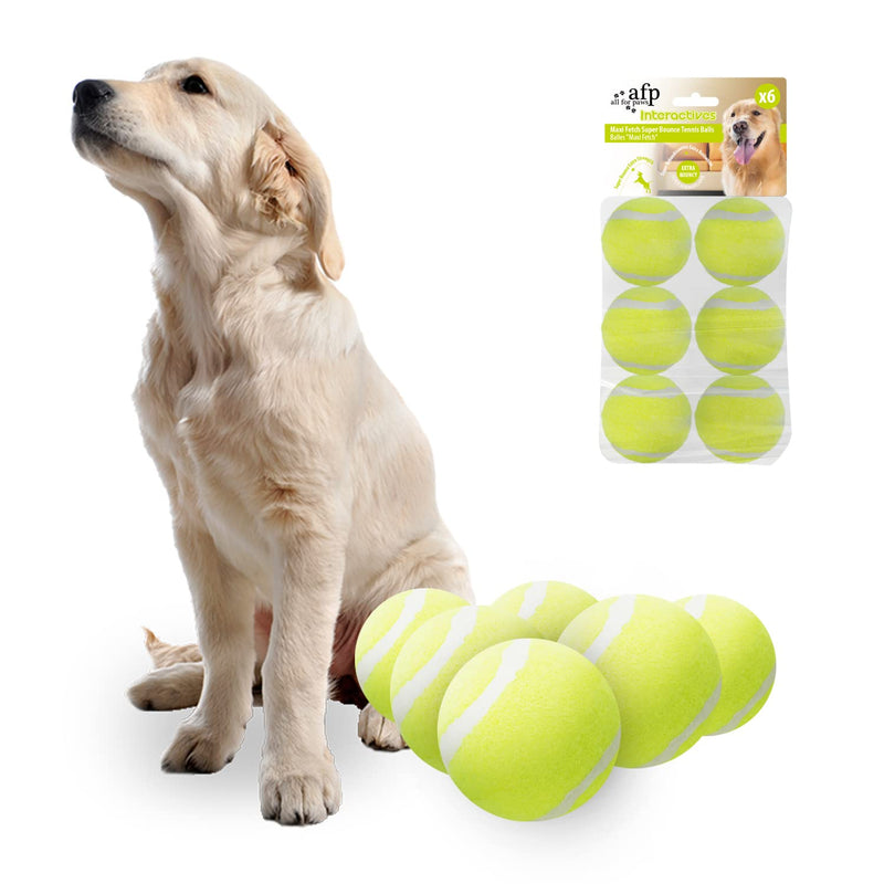 ALL FOR PAWS Ball Launcher Dog Ball Pet Throwing Toy Mini Tennis Balls for Dogs (Mini Ball 2.5 inch) 2.5 inch *6 - PawsPlanet Australia