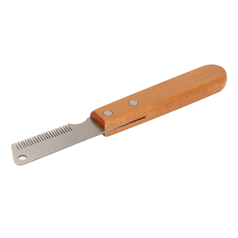 Cat Stripping Comb Pet Stripping Pet Stripping Comb Dog Grooming Tools Multifunction Remove Floating Hair Dog Stripping Knife with Wood Handle for Cats Dogs - PawsPlanet Australia