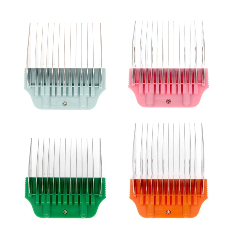22mm 25mm 32mm 38mm Wide Clipper Guard Attachment Set for A5 Series Clippers| Stainless Steel Blade for Professional Dog Groomers| Snap-On/Off Design Wide Guard Combs for Dog Grooming 4Pcs Set(22mm, 25mm, 32mm, 38mm) - PawsPlanet Australia