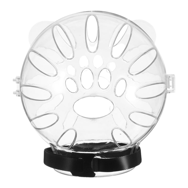 POPETPOP Cat Muzzle for Grooming: Cats Grooming Helmet - Kitten Transparent Muzzle with Breathable Hood for Kitten Dog Pet Bathing Shaving, Trimming Nails 13.5x11cm - PawsPlanet Australia