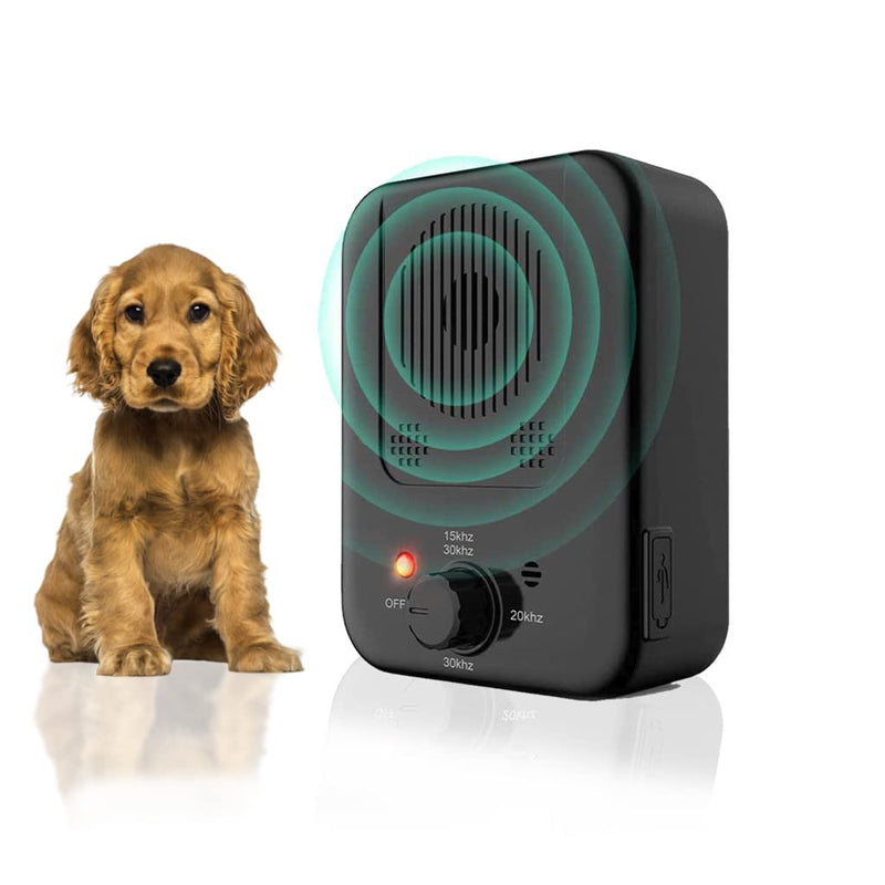 3-Level Ultrasonic Dog Bark Deterrent Device | Rechargeable Anti Barking Device for Dogs | 32Ft Dog Bark Silencer | Portable Indoor/Outdoor Bark Stopper | Human and Pet Safe Bark Control - PawsPlanet Australia