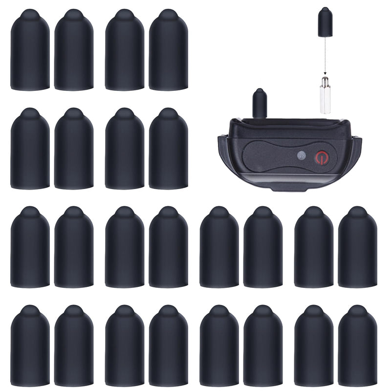 Shock Collar Rubber Tips for Dog,24 Pieces Column Conductive Rubber Sleeve Prong Collar Cover Training Collar Replacement Parts for Dog Shock Collar Prongs or Anti Bark Collars (13 mm) 13mm - PawsPlanet Australia