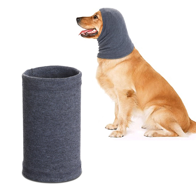 Quiet Ears for Dogs, Rbenxia 1 Piece Dog Ear Cover Hoodies Dog Ear Muffs Headband Noise Ear Protection Warm Winter Ear Scarf (Grey, Medium) Grey - PawsPlanet Australia