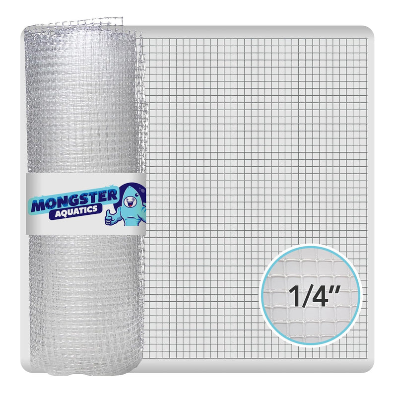 Clear Mesh Netting Material - 4'x5' - Plastic Mesh Screen Netting for Fish Aquarium Screen Top Cover - Aquarium Mesh Top - Aquarium Mesh Screen (4' x 5') 4'x5' - PawsPlanet Australia